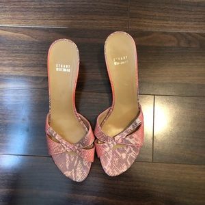 Stuart Weitzman Kitten Heel Sandals